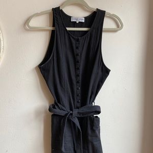 Apiece Apart button down jumpsuit black size 4